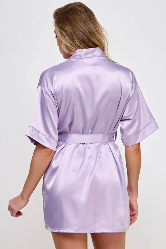 BeWicked ®  Bata de Satén  "Getting Ready" Mod.1947