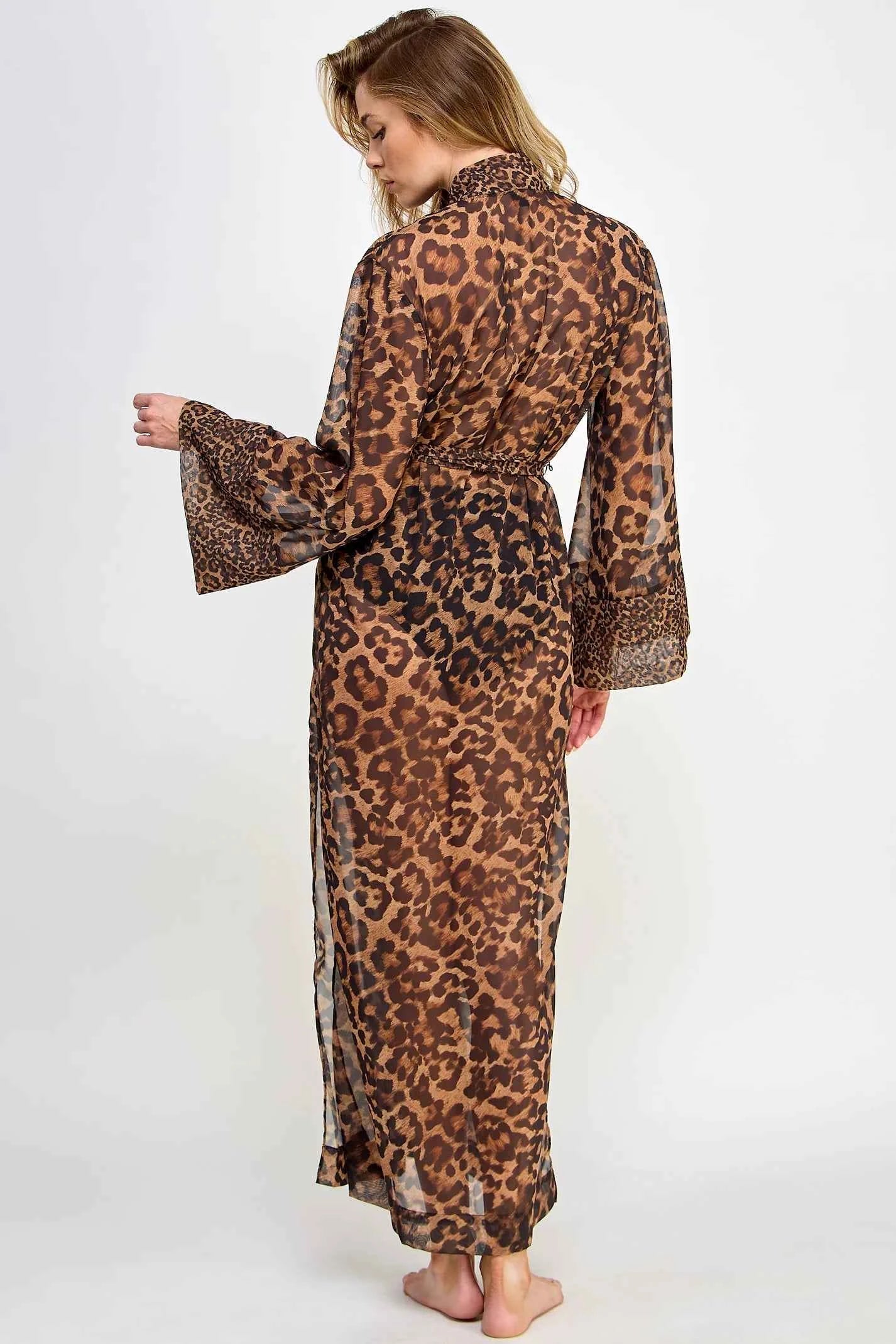 BeWicked ® Bata Leopardo en Chiffon Transparente Mod.2484