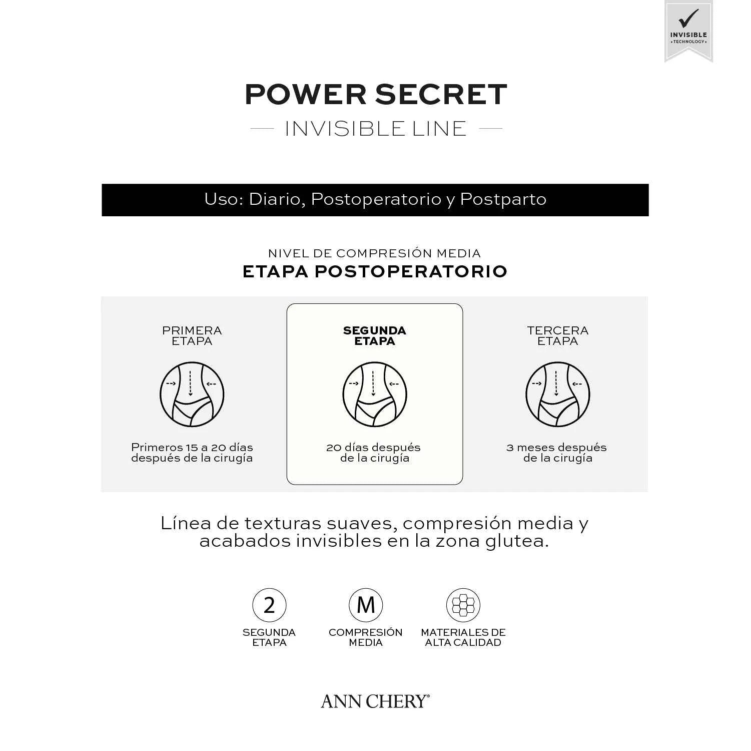 Ann Chery Short Levanta Cola Power Secret Mod.1101