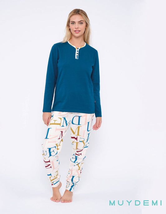 MUYDEMI ® Pijama Manga Larga Mod.92008