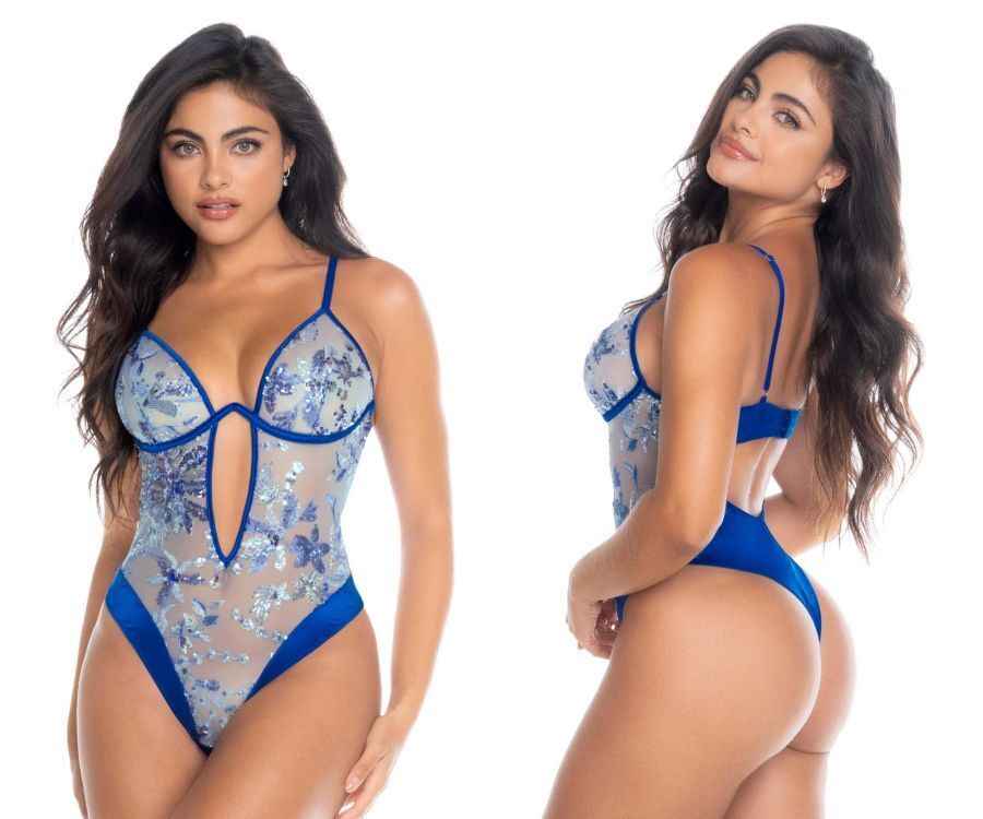 Mapalé ® Bodysuit de Malla Bordada Mod.8909