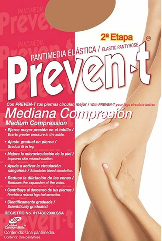 Preven-T Panty Mediana Compresión (PACK DE 3 PARES)
