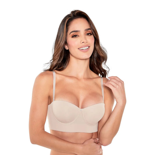 Ann Chery Bra Strapless Espalda Ancha con Copa Pre-hormada Mod.3335