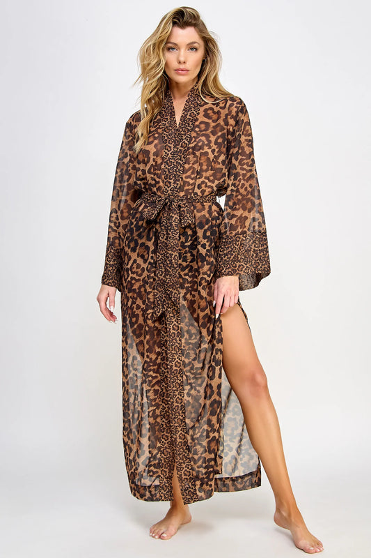 BeWicked ® Bata Leopardo en Chiffon Transparente Mod.2484