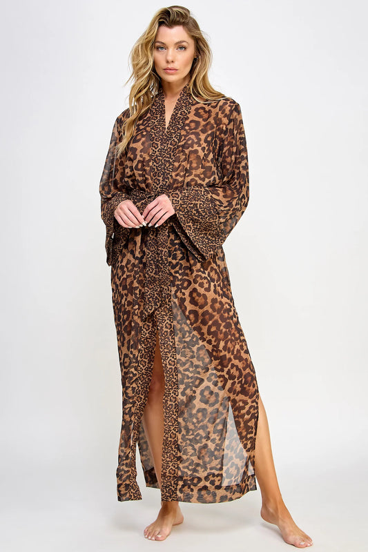 BeWicked ® Bata Leopardo en Chiffon Transparente Mod.2484
