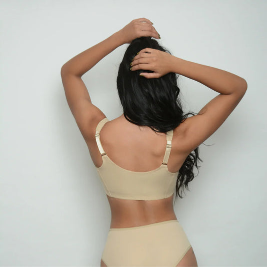 Leydafem Bra broche al frente en Algodón con Encaje Mod.609