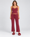 Pijama de Mujer con Encaje y Blusa de Tirantes Mod.5124