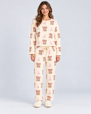 Pijama Pants de Mujer Suave y Calientita con Estampados Diversos Mod.5133