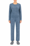 Pijama de Acrilán para Mujer de 2 Piezas – Suéter Tejido y Pantalón Largo Mod.5068